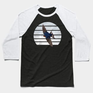 Barn Swallow Winter Snow Bird Watching Birding Ornithologist Gift Baseball T-Shirt